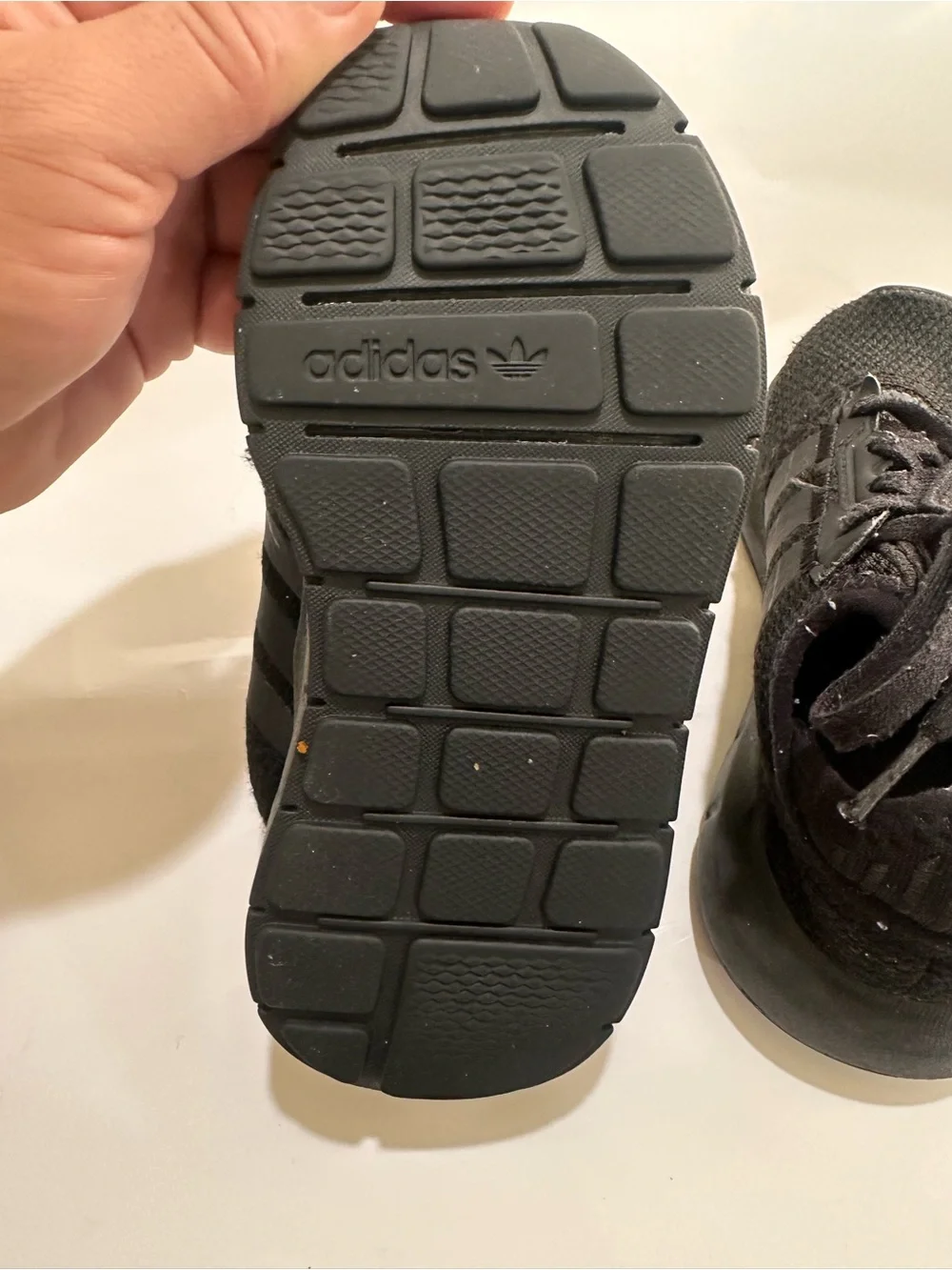 adidas Black Kids Lace-Up Athletic Sneakers